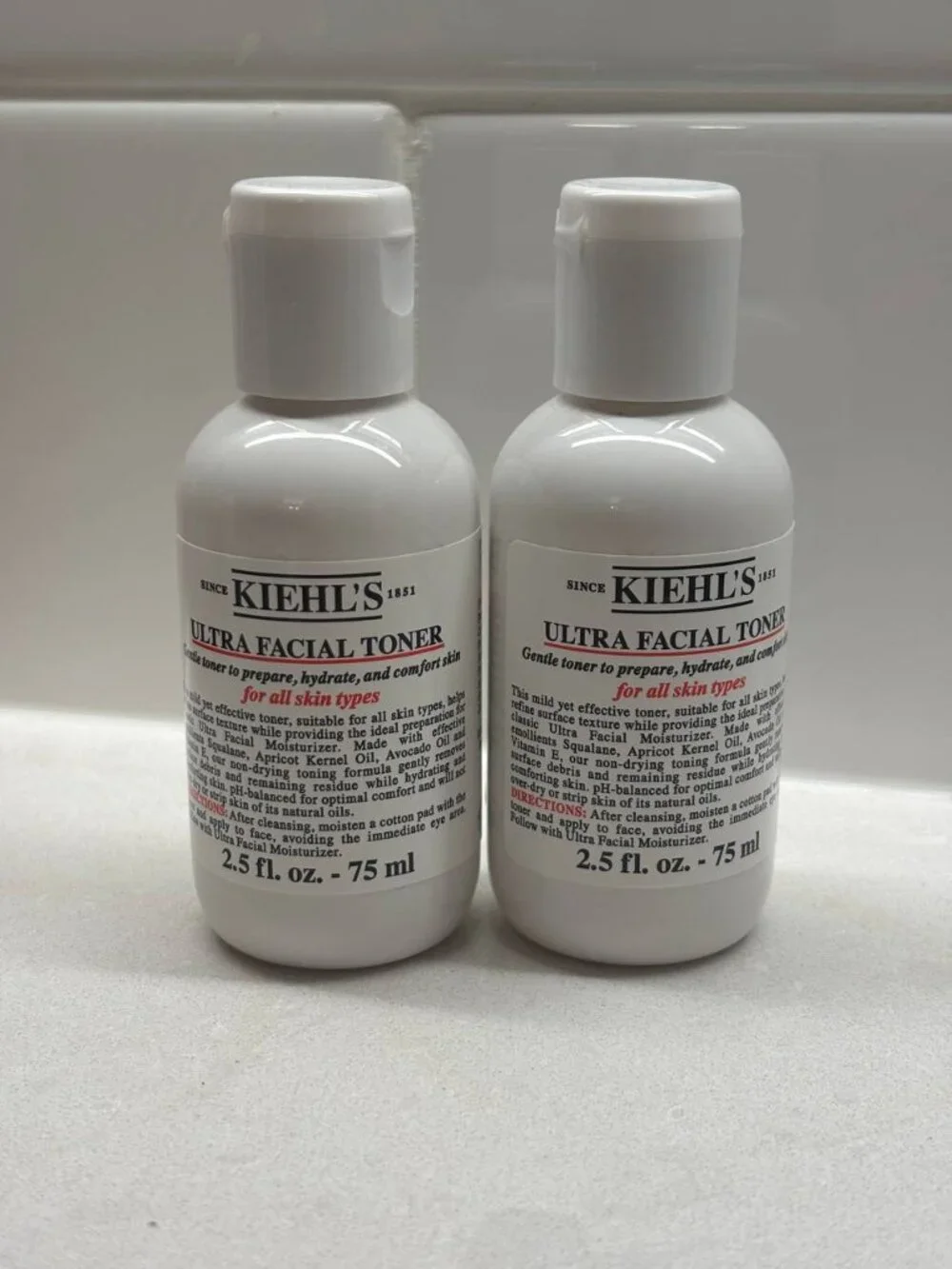 New Kiehl's Ultra Facinal Toner 75 ml (Set of 2)